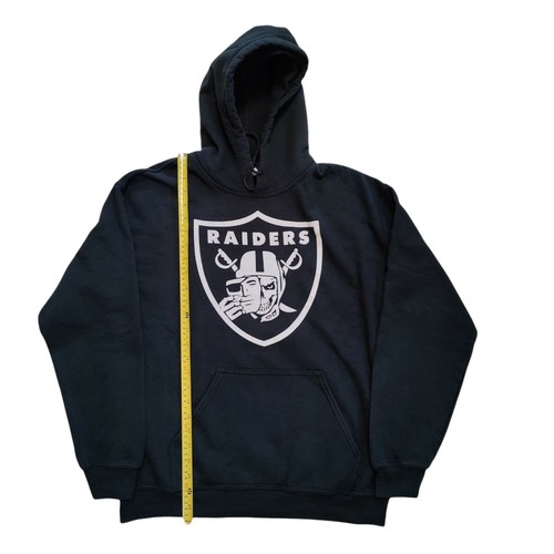 Oakland Raiders Mask Skull Off Hoodie NFL Football Medium Size Pullover - Picture 3 of 6