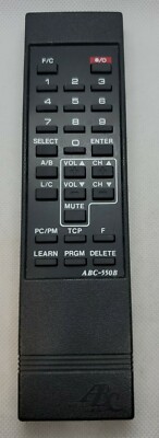 ABC ABC-550B WIRELESS TV Remote Control | eBay