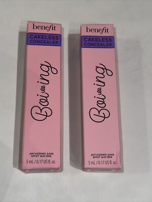 QTY:2 Benefit Boi-ing Cakeless Concealer Shade 6.5 In Charge medium neutral. New