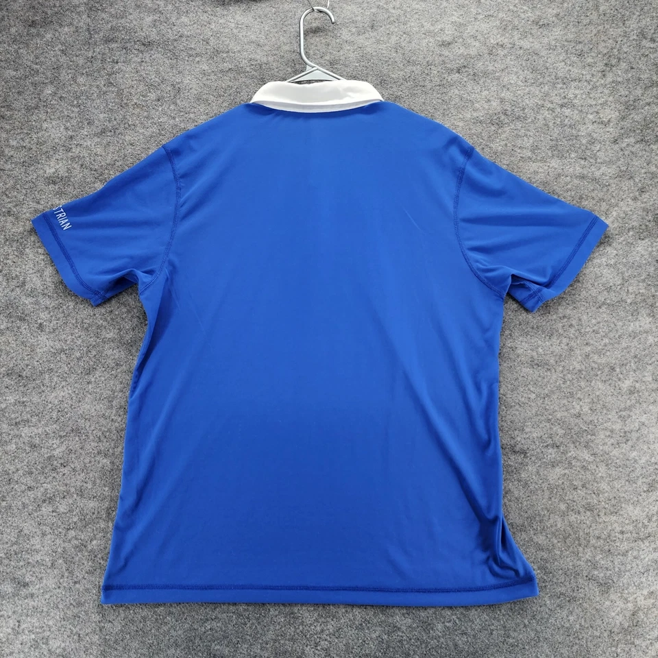 Noel Asmar Polo Shirt Mens 2XL Short Sleeve Blue Performance Equestrian - Image 2 of 4