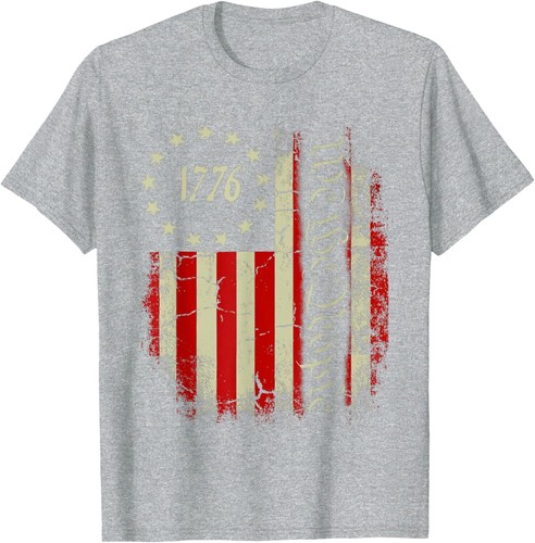 USA US Flag Patriotic 4th of July America T-Shirt Hoodie - Picture 9 of 17