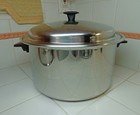 Cory Flavor Seal 6 Qt Stock Pot 3-Ply 18-8 Stainless Steel 2 Lids + Egg Poacher — photo 8