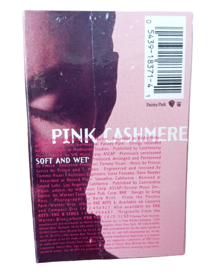 Prince - Pink Cashmere Cassette Tape Single 1993 WB NEW Sealed - Image 2 of 3