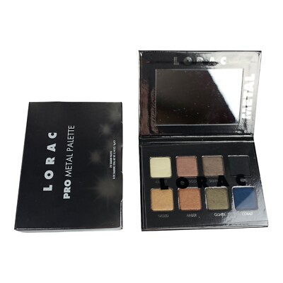 LORAC PRO Metal Eye Shadow Palette New In box 8 Colors Limited Edition