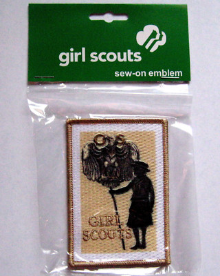 Beautiful Girl Scout GOLDEN EAGLET PATCH Pin Emblem Khaki Uniform NEW Large 3''!