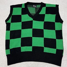 New Steady Hands Fire Dance Oversized Vest Womens Xl Chessboard