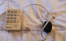 Hard To Find Vintage Radioshack Headset Telephone Model 43-590 White Headphones