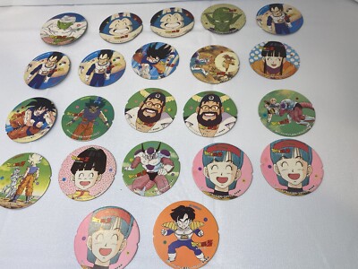 Rare DRAGON BALL Z MENKO Vintage Japanese Card Game DBZ Cap Lot Of