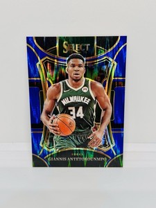2023 Select GIANNIS ANTETOKOUNMPO Blue Tectonic Prizm /99 Bucks #341