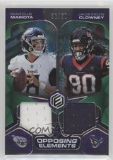 2019 Panini Elements Opposing 36/50 Marcus Mariota Jadeveon Clowney #OE-10 0g4