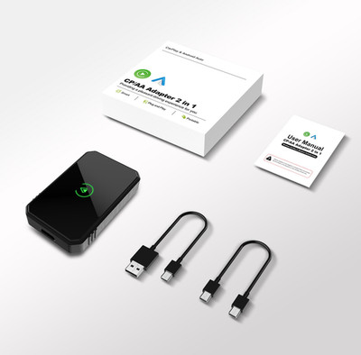 2 in 1 Wireless CarPlay Adapter USB BT Dongle Box Für Apple CarPlay Android Auto