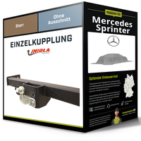 Starre AnhäNgerkupplung für Mercedes Sprinter 01.2000-05.2006 Bus Imiola Hak-Pol