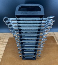 Vintage Craftsman 12 Piece Sae Wrench Set Vvseries In Holder Usa Excellent