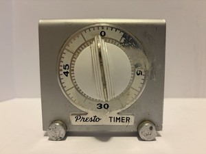 *Working* Vintage Aluminum Presto Kitchen Timer Made In USA