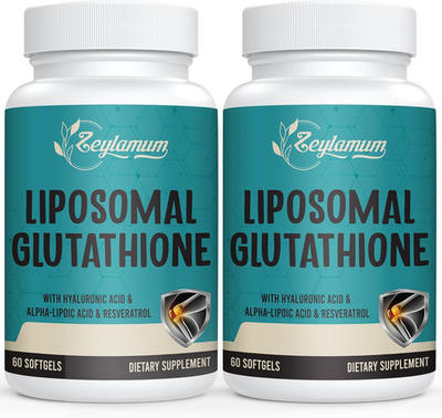 liposomales glutathion 2400 MG Liposomal Glutathione Softgels, Max Absorption, Active Form L- Glutathion