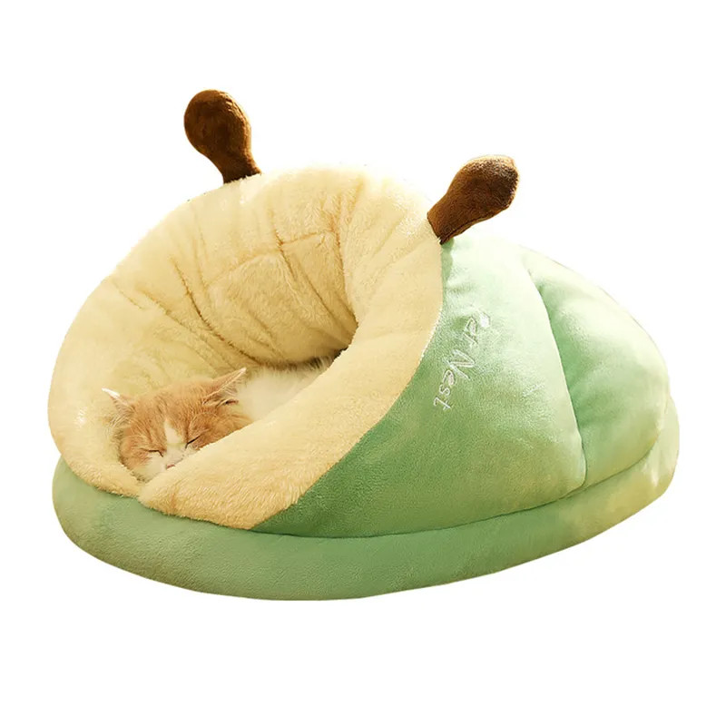 Panier lit douillet pour chaton et chat de taille S en peluche grise