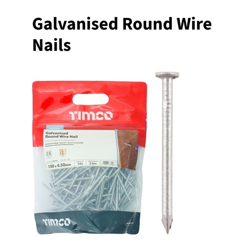 3kg Box Of 40mm Galvanised Flat Head Nails – General Purpose Timber Nails