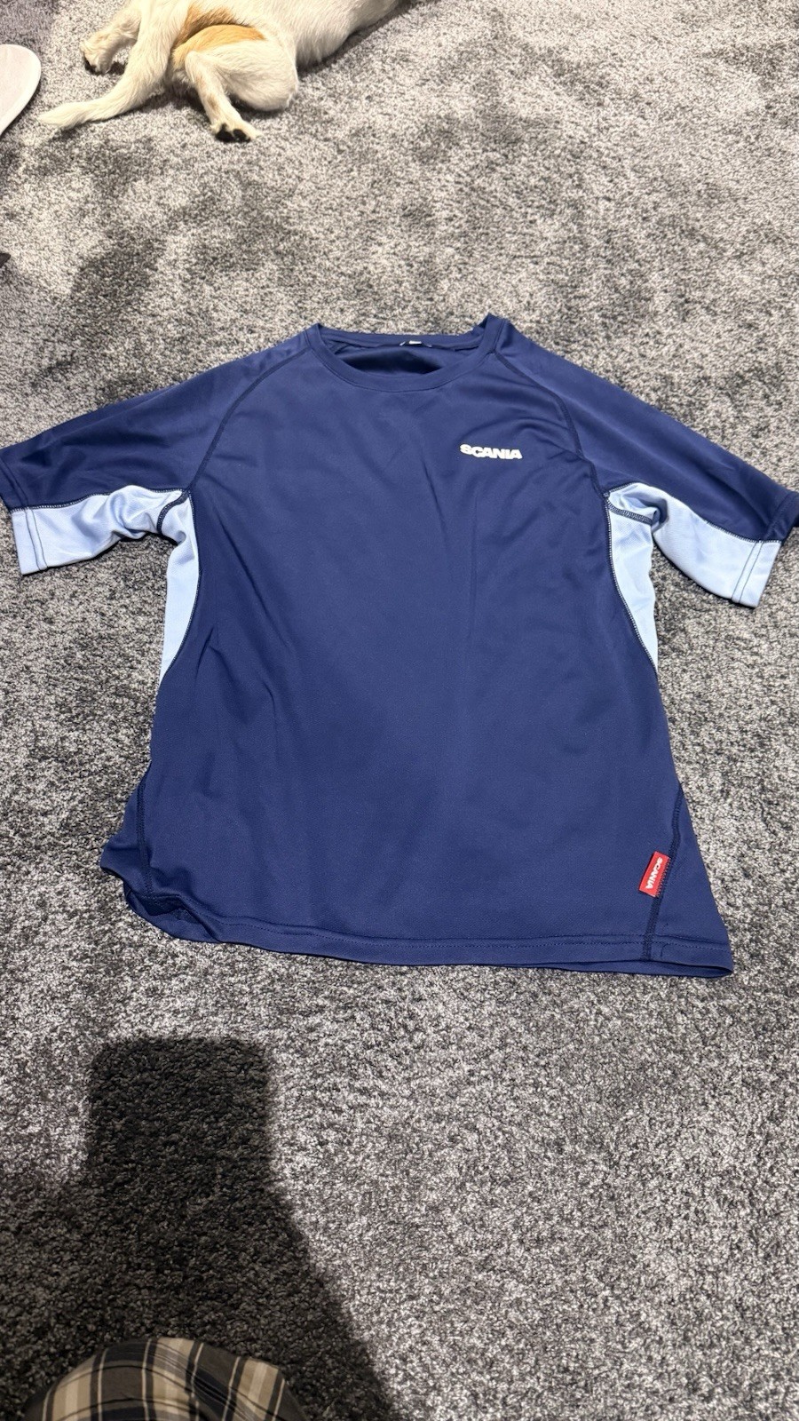 Genuine Scania T-shirt Blue Sport Men’s Small Logo