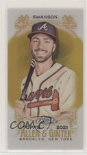 2021 Topps Allen & Ginter Chrome Mini Gold Refractor 7/50 Dansby Swanson 9b3