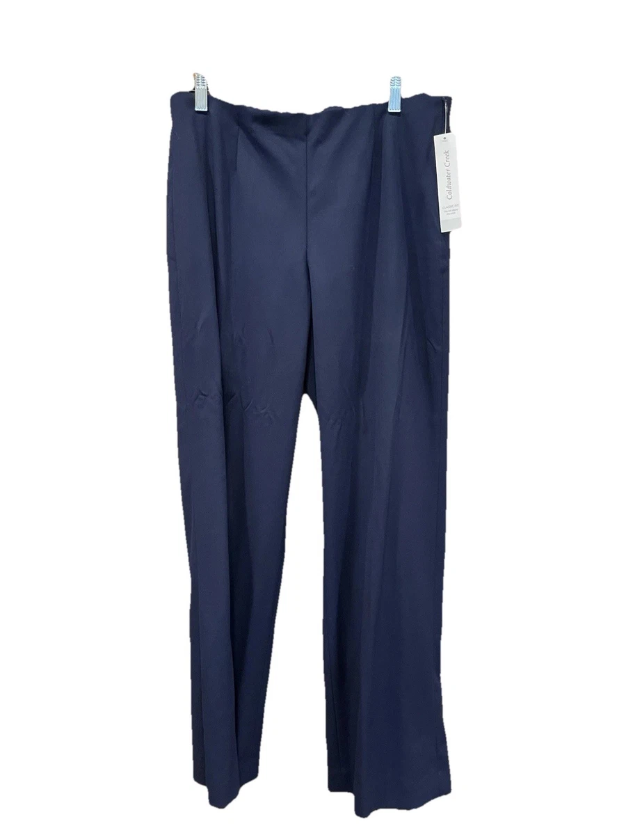 Pantalon Femme Coldwater Creek - Taille XS (4-6) Gris Stretch - Très Bon état