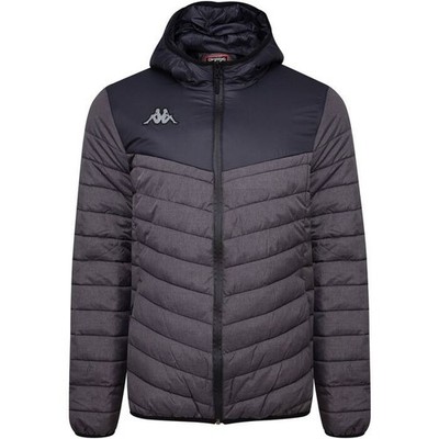 Kappa Docio Unisex Padded Jacket  304IN60 Large Grey/Black