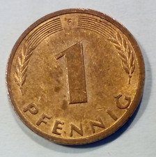 Münze BRD (33) Ein 1 Pfennig 1991 F Stuttgart Ex-Nominal von DM Deutsche Mark