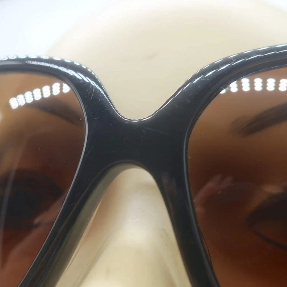 Gafas de sol Chrome Hearts Chinnutz de gran tamaño negras Foto 2 de 4