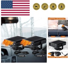2 Pcs 12v 150w Portable Car Heater for Vehicle Plugs into Cigarette Lighter, ...