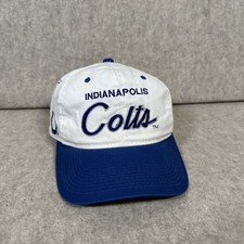 Indianapolis Colts Sports Specialties Script Snapback Cap Hat Vintage 90s