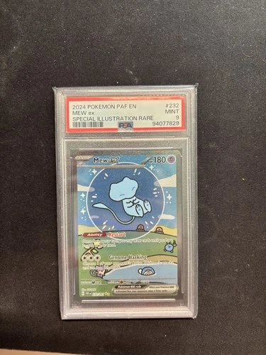 Pokemon Mew EX 232/091 PSA 9 Mint Paldean Fates Bubble Mew 2024 PAF