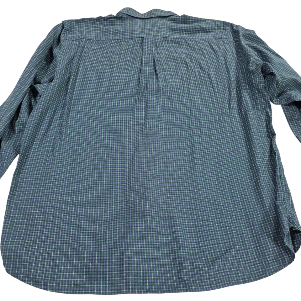 Daniel Cremieux Button Up Top Mens Green XL Plaid Woven Cotton Classic Western - Image 4 of 4