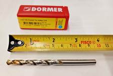 DORMER A002 HSS STRAIGHT SHANK JOBBER DRILLS - TiN TIPPED 7/32"