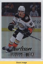 2024-25 Upper Deck Fleer Ultra Rainbow Foil Leo Carlsson #64 READ 0il7
