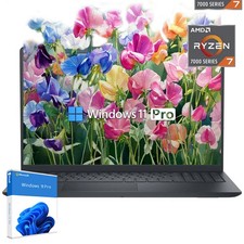 Dell Laptop Inspiron 15.6"FHD Touch 8 core AMD Ryzen 7 UpTo 64GB RAM 4TB Win Pro
