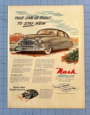 1950 Nash Airflyte Cars Print Ad  This car is built to stay new