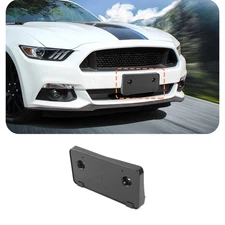 Carbon Fiber Front Bumper License Plate Bracket Mount For Mustang 2015 2016 2017