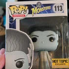 Funko Pop! Movies Universal Monsters Bride of Frankenstein #113 Hot Topic GITD