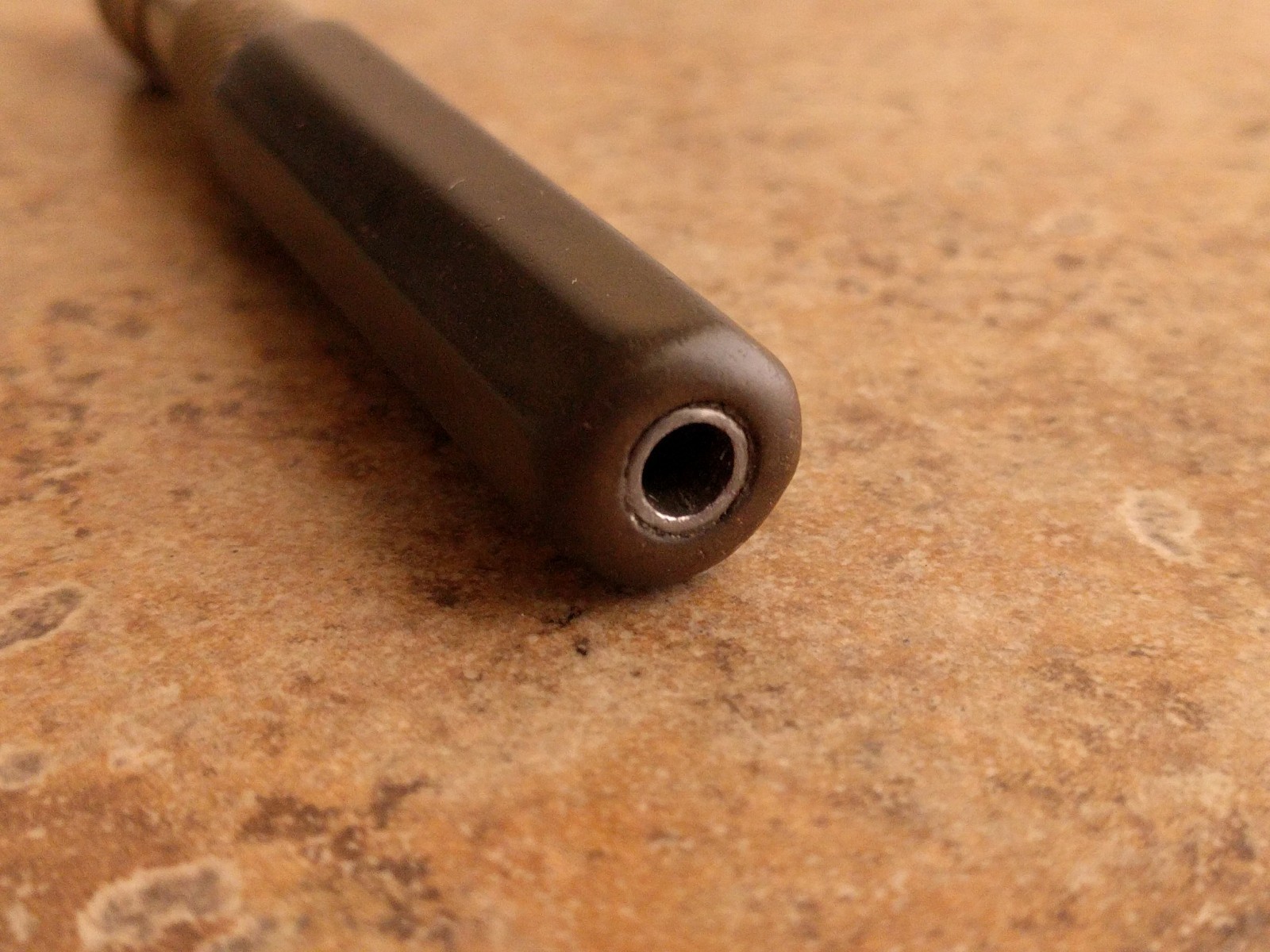 Vintage Starrett Pin Vise Black Handle No.C Octagon Hollow Handle