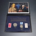 UNITED STATES COMMEMORATIVE GALLERY BEN FRANKLIN TALENTS COIN+STAMP COLLECTION