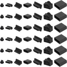 50pcs Silicone Dust Plugs USB C A HDMI RJ45 3.5mm Port Covers Protectors Set