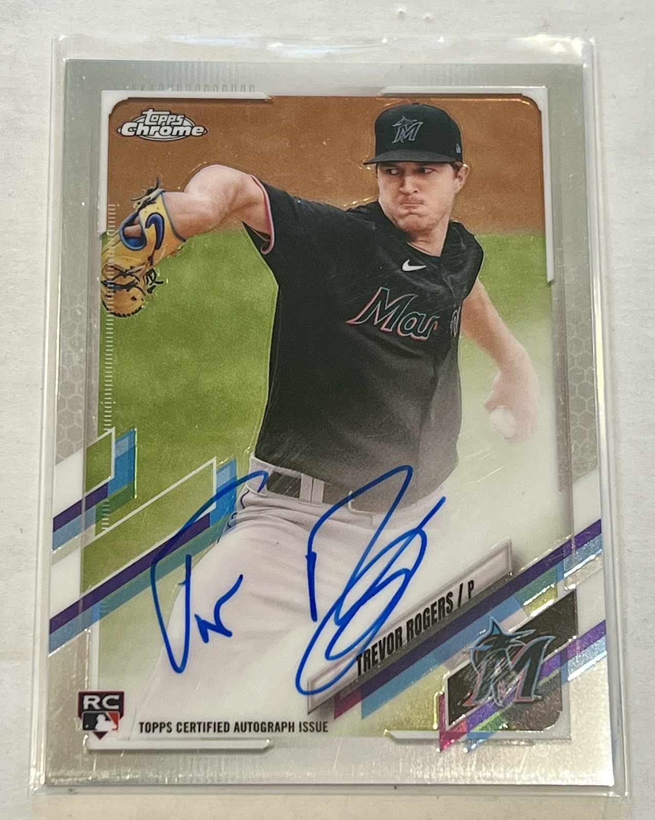 2021 Topps Chrome - Trevor Rogers #RA-TR Auto