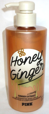 PINK Hydrating Daily Use Honey Ginger Extract Body Lotion Pump Bottle