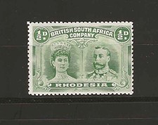 RHODESIA 1910/13 SG 119 1/2d Yellow-Green MINT 