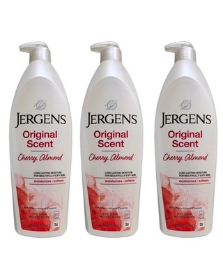 Jergens Original Duft Kirsche Mandel trockene Haut Feuchtigkeitscreme 21oz (3er Pack).