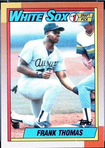 Frank Thomas Rookie card Topps, 1989-90 #1 draft pick #414 MLB
