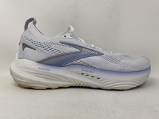 Women's Brooks Glycerin 22, White/Blue Heron/Apricot, 9.5 B Medium US