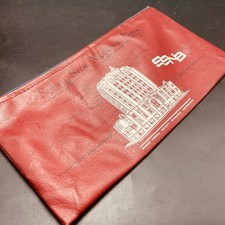 Vtg BANK BAG Red SOUTH SIDE NATIONAL BANK St ...