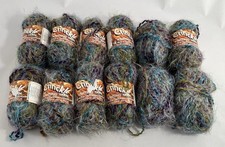 Sullivans Crinkle Yarn - Wildberry Blitz #12790 Blue/Purple/Green 12 Skeins