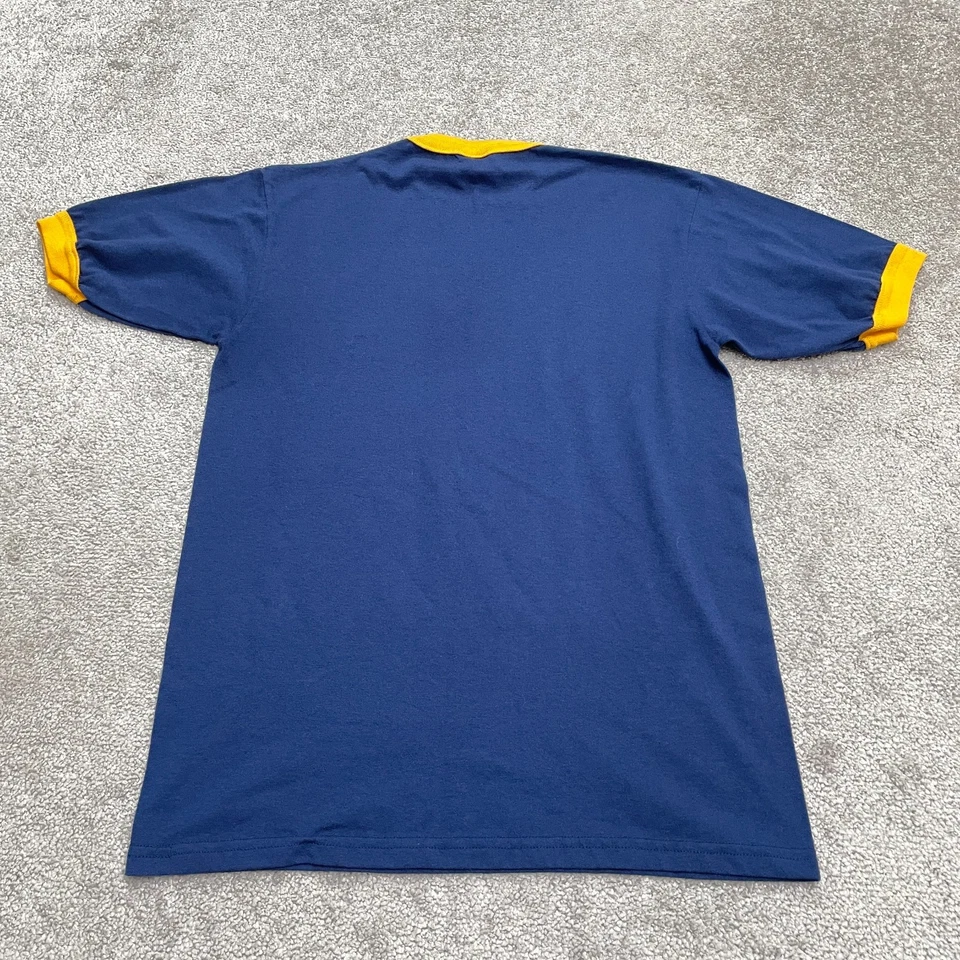 Augusta Ringer T-Shirt Unisex Adult Medium Blue Yellow AFC Richmond Ted Lasso - Image 2 of 4