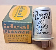 Ideal Signal Flasher #261 A229S 6 Volt  2 Prong 2509 FDR 21 CP NOS